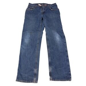 Carhartt  Lined Work Jeans Blue‎ Denim Straight Fit Men Size 32x32